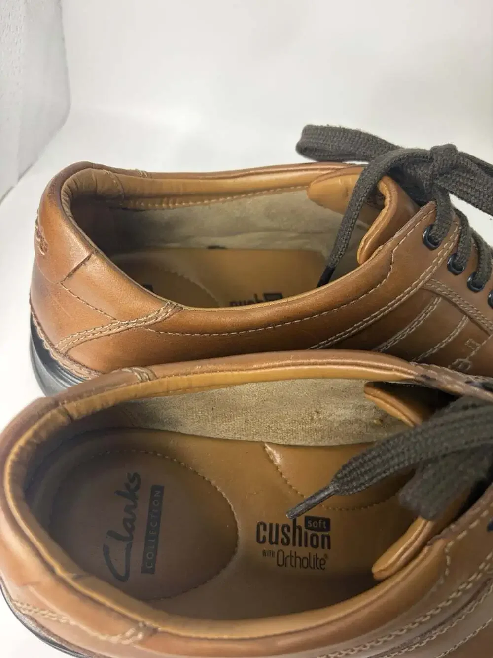 Clarks Shoes Men's 10.5 Touareg Vibe Oxford Brown Leather